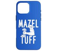 Sollevamento pesi Braccio Allenamento Pun Mazel Tuff Ebrei Bar Mitzvah Custodia per iPhone 16 Pro Max