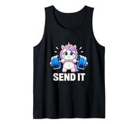 Sollevamento Pesi Unicorn Mend It Cute Gym Motivation Canotta