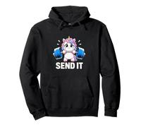 Sollevamento Pesi Unicorn Mend It Cute Gym Motivation Felpa con Cappuccio