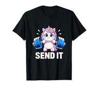 Sollevamento Pesi Unicorn Mend It Cute Gym Motivation Maglietta