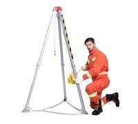 sollevamento pozzi, Verricello da 1800 libbre, sistema di treppiede di salvataggio con verricello autobloccante da 65 piedi, staffa di protezione anticaduta