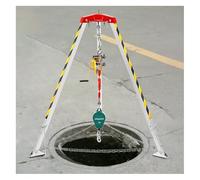 sollevamento pozzi, Verricello tradizionale in alluminio da 1200 libbre, 1800 libbre e 2600 libbre, for tombini/tunnel/trincea for cavi/pozzi fognari(2600LBS Winch+Fall Protection)