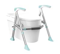 Sollevamento WC per Anziani, Supporto per Il Sollevamento del WC Regolabile in Altezza, Sedile WC Rialzato Universale, per Anziani, Disabili, Incinte, Ausilio da Bagno