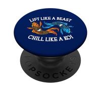 Sollevare come una bestia Chill Like A Koi PopSockets PopGrip Adesivo