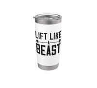 Sollevare Come Una Bestia Dicendo Bodybuilder Barbell Bicchiere termico in acciaio inox doppia parete