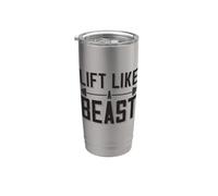 Sollevare Come Una Bestia Dicendo Bodybuilder Barbell Bicchiere termico in acciaio inox doppia parete