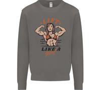 Sollevare Come Una Ragazza Felpa Bodybuilding Uomo