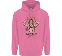 Sollevare Come Una Ragazza Felpa Per Bodybuilding Femminile Per Bambini