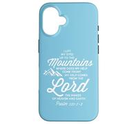 Sollevare gli occhi dove viene il mio aiuto dal Signore Salmo 121 Custodia per iPhone 16