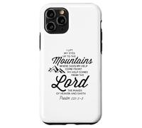 Sollevare i miei occhi alle montagne Bibbia Campo Avventura Salmo 121 Custodia per iPhone 11 Pro