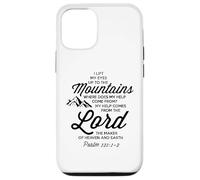 Sollevare i miei occhi alle montagne Bibbia Campo Avventura Salmo 121 Custodia per iPhone 12/12 Pro