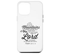 Sollevare i miei occhi alle montagne Bibbia Campo Avventura Salmo 121 Custodia per iPhone 12 Pro Max