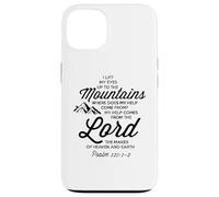 Sollevare i miei occhi alle montagne Bibbia Campo Avventura Salmo 121 Custodia per iPhone 13