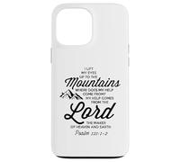 Sollevare i miei occhi alle montagne Bibbia Campo Avventura Salmo 121 Custodia per iPhone 13 Pro Max