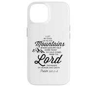 Sollevare i miei occhi alle montagne Bibbia Campo Avventura Salmo 121 Custodia per iPhone 14