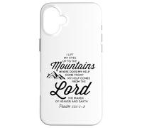 Sollevare i miei occhi alle montagne Bibbia Campo Avventura Salmo 121 Custodia per iPhone 16 Plus
