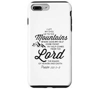 Sollevare i miei occhi alle montagne Bibbia Campo Avventura Salmo 121 Custodia per iPhone 7 Plus/8 Plus