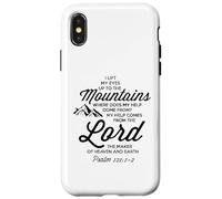 Sollevare i miei occhi alle montagne Bibbia Campo Avventura Salmo 121 Custodia per iPhone X/XS