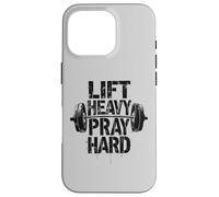 Sollevare Pesante Pregare Hard Gesù Palestra Sollevatore Pesi Deadlift Custodia per iPhone 16 Pro