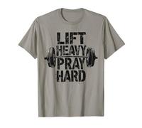 Sollevare Pesante Pregare Hard Gesù Palestra Sollevatore Pesi Deadlift Maglietta