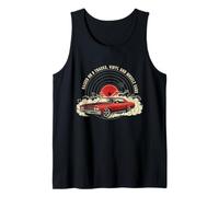 Sollevato su Vinile e V8s Classic 67 Chevelle Lover Design Canotta