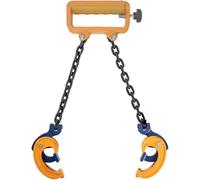Sollevatore a catena per gru a carrello elevatore, capacità 1 tonnellata/2 tonnellate, imbracatura autobloccante con ganci ad alta resistenza per fusti in plastica/metallo con coperchio superiore