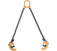 Sollevatore a catena per gru a carrello elevatore, capacità 1 tonnellata/2 tonnellate, imbracatura autobloccante con ganci ad alta resistenza per fusti in plastica/metallo con coperchio superiore