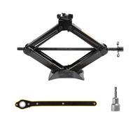 Sollevatore a forbice da 2 tonnellate, con manico a cricchetto e trapano elettrico, costruzione in lamiera d'acciaio ispessita per auto/SUV/MPV, kit di emergenza per cric con chiave di sollevamento