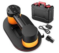 Sollevatore a ventosa a batteria, 275 x 160 mm, 2 motori, capacità di carico 300 kg, grande batteria, display LCD, macchina per piastrelle ad alte prestazioni, per piastrelle, vetro, marmo (batteria