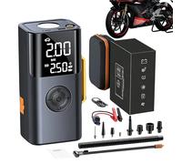 Sollevatore Batteria Con Gonfiatore Pneumatici: Pacchetto Avviamento Portatile Da 10000 MAh, Pompa Del Compressore D'aria Senza Fili, Display LCD LED | Avviatore Per Viaggi Su Strada, Campeggio, Via