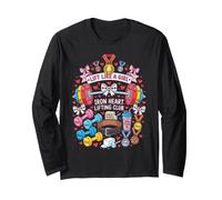 Sollevatore da Palestra Iron Heart Lifting Club Strong da Donna Maglia a Manica