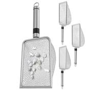 Sollevatore da pavimento per il giardinaggio, set di colino in acciaio inox, strumento efficiente per risparmiare spazio per il giardino prato, dirt beach, attività di sabbia