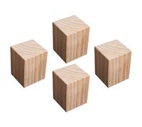 Sollevatore di mobili per letti in legno, 4 pezzi di rialzi for mobili quadrati in legno massello, rialzi for tavoli, rialzi for letti, gambe for divani, armadietti, scrivania, divano, aggiunge 3-20 c