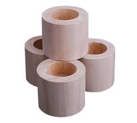 Sollevatore di mobili per letti in legno, 4 pezzi Rialzi for letto Rialzi for mobili in legno massello Dispositivo aumentato Gambe for divani resistenti Supporto fino a 500 kg Piedini for tavolo(Ø5.3c