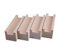 Sollevatore di mobili per letti in legno, 4 pezzi Rialzi for letto Rialzi for mobili in legno massello Gambe for tavoli resistenti Sollevamento altezza 3-10 cm Piedini di supporto for divano, disposit
