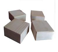 Sollevatore di mobili per letti in legno, 9,8x9,8cm Sollevatori for mobili Sollevatori for letti Sollevatori for mobili resistenti Aggiunge altezza a letti Divani Armadi Gambe for mobili in legno Pied