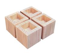 Sollevatore di mobili per letti in legno, Rialzi for mobili in legno massello, 4 pezzi, gambe for divani, rialzi for letto resistenti, supportano fino a 500 kg, for tavoli, comodini, armadi, scrivanie