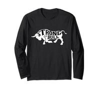 Sollevatore di Pesi Potente Strong Like Bull Riding Rodeo Cowboy Maglia a Manica