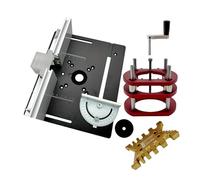 Sollevatore di precisione per fresatrice manuale | Kit per di sollevamento del router di sollevamento manuale | di seghe da banco con inserto per piastra di base, kit di sollevamento