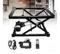 Sollevatore elettrico a forbice, capacità 50 kg, regolabile in altezza, 100-310 mm, telecomando wireless, ideale per uso domestico e ufficio