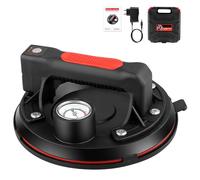 Sollevatore elettrico a vuoto, 200 kg, 203 mm, sollevatore per piastrelle, con manometro, sollevatore a piastre per vetro, laminato, marmo, ceramica, con cassetta degli attrezzi per trasporto e