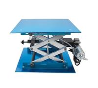 Sollevatore Elettrico Da Laboratorio, Tavolo A Forbice 250 X 250 Mm | Altezza 90-365 mm, carico dinamico 25 kg; struttura in lega di alluminio per strumenti