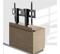 Sollevatore elettrico per TV, supporto motorizzato per TV con telecomando, per TV da 55" a 120" fino a 130 kg, supporto per TV a doppio motore, corsa di sollevamento 150 cm