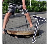 Sollevatore for chiusini for scarico, pratico gancio di sollevamento for lungo la strada, chiave for stile T, estrattore for