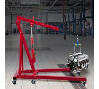 Sollevatore idraulico a palo lungo, capacità di sollevamento 4 t, con pompa a pistone singolo e base piatta, piattaforma di lavoro aerea manuale con maniglia, per gru da garage/officina, dispositivo