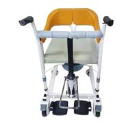 Sollevatore Idraulico Multifunzione per Pazienti,Sedia di Trasferimento del Paziente con Sedile Diviso a 180° with Vasino Regolabile in Altezza Ascensore Paziente per Casa Sedile per Doccia(B)