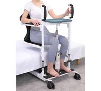 Sollevatore Idraulico per Pazienti 5 in 1 Tsfer Aid Altezza di Sollevamento di 20 Cm, Sollevatore Idraulico per Disabili per Anziani, Comodino per Sollevamento del Corpo con Sedile Diviso A