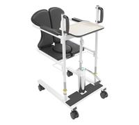 Sollevatore idraulico per pazienti disabili con 4 ruote+sedile diviso a 180°, supporto per trasferimento 20 cm, carico 150 kg, sedia a rotelle per pazienti disabili