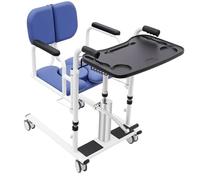 Sollevatore Idraulico per pazienti per Uso Domestico con Cuscino del Sedile Rimovibile, Sedile a Doppia Apertura di 180°, vasino e Tavolo da Pranzo.,A01