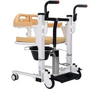 Sollevatore Idraulico per Sedia A Rotelle Ascensore per Trasferimento Paziente per Uso Domestico, Sedia Comoda sul Comodino con Padella, Sollevatore per Trasferimento Portatile con Sedile Diviso A